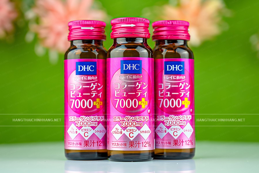 Thành phần trong nước uống đẹp da DHC Collagen Beauty 7000 Plus của Nhật