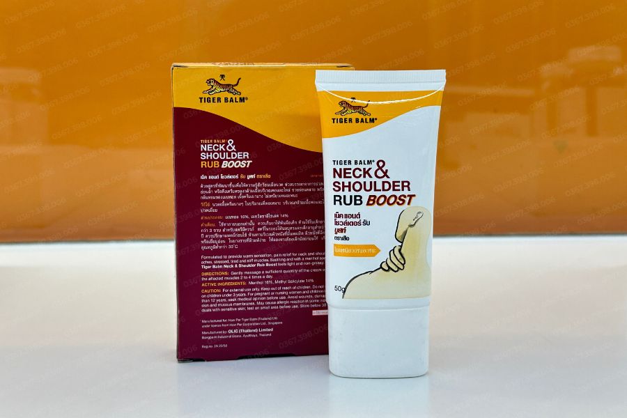 Thành phần dầu xoa bóp cổ và vai Tiger Balm