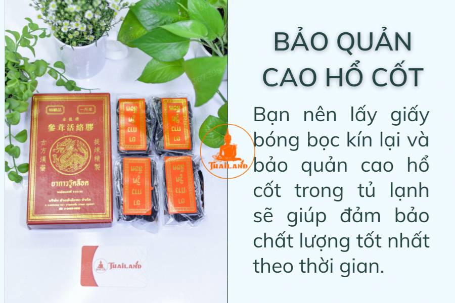 Cách bảo quản cao hổ cốt đúng cách