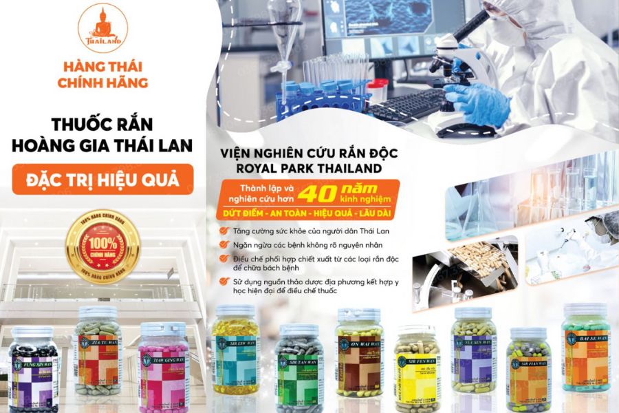 Thuốc rắn RPT có 10 loại với công dụng khác nhau