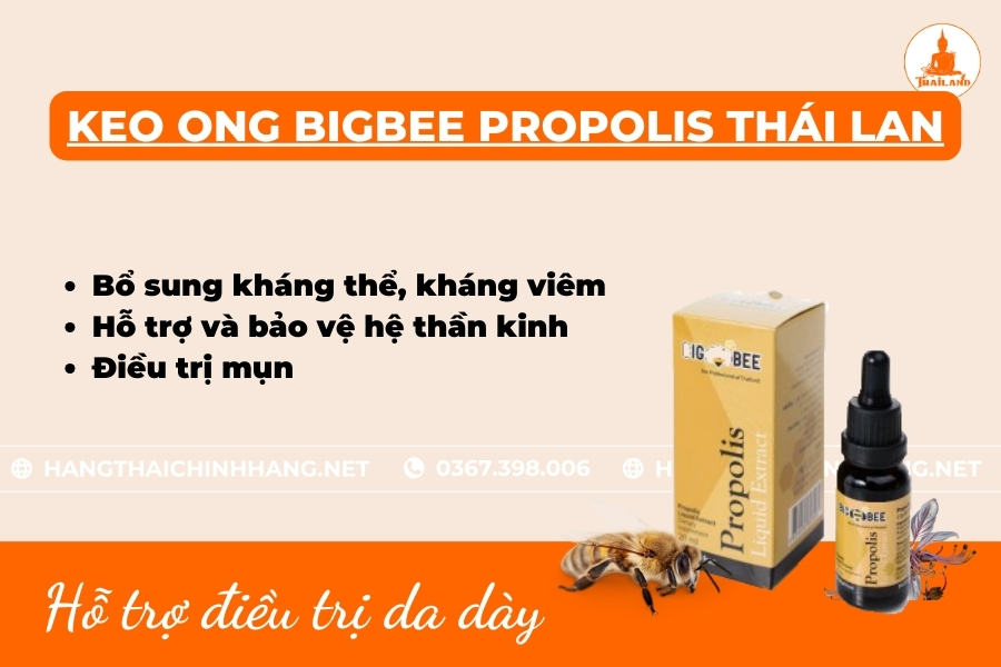 Công dụng của Big Bee Propolis Thailand