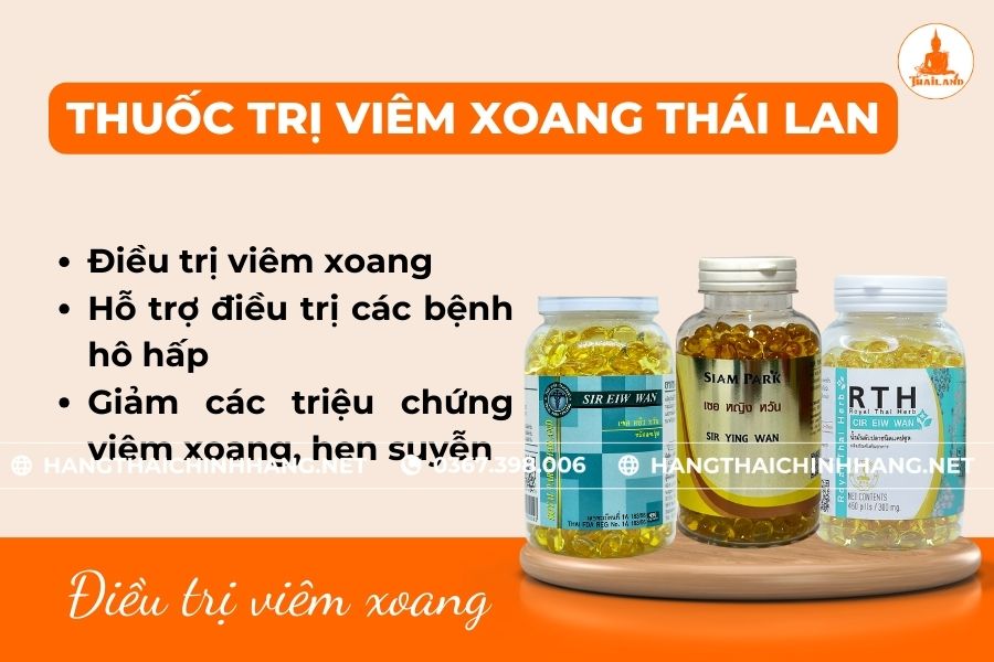 Công dụng thuốc trị viêm xoang Thái Lan