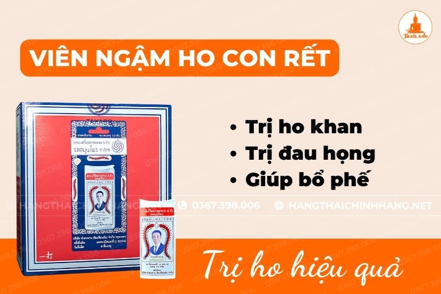 Công dụng viên ngậm ho Con Rết Takabb