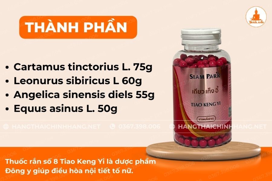 Thành phần của thuốc rắn số 8