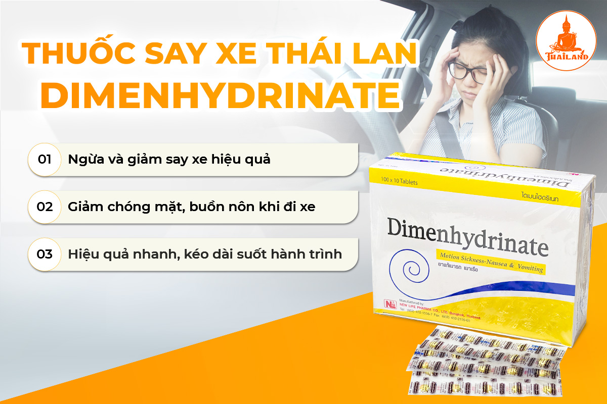 Công dụng của thuốc say xe