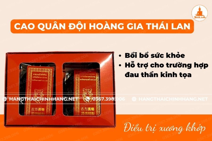 Công dụng của bài thuốc Cao hổ cốt Thái Lan