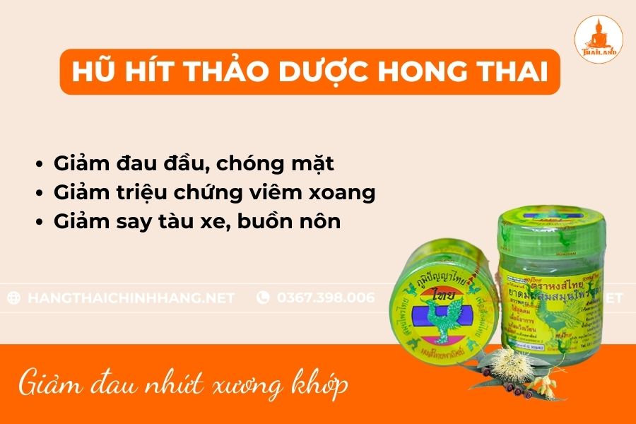 Công dụng hũ hít mũi Hong Thai