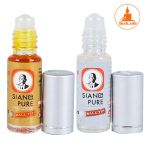 Combo 6 chai Dầu gió Siang Pure chai lăn 5ml trắng và vàng 