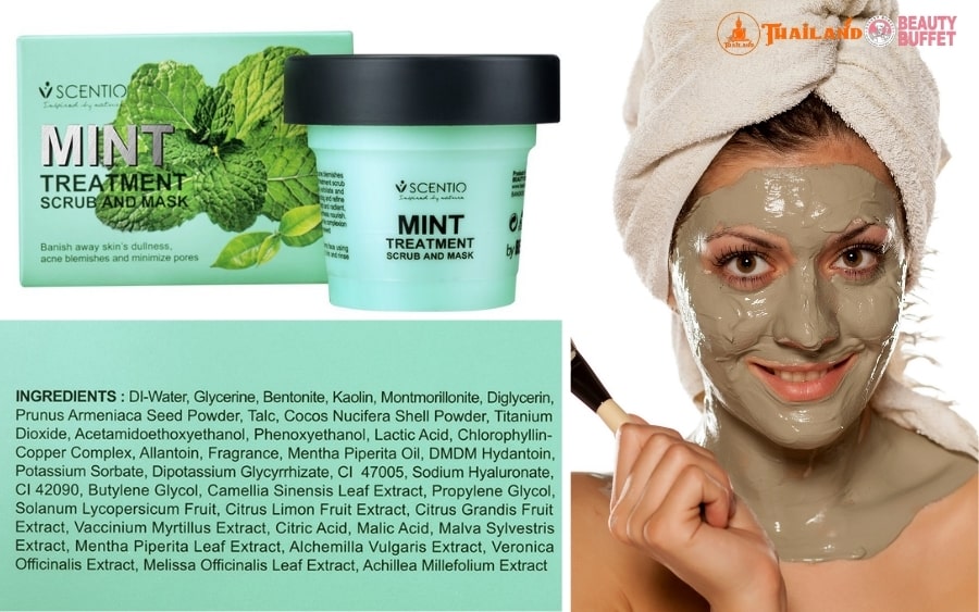 Cách dùng mặt nạ Scentio Mint Treatment