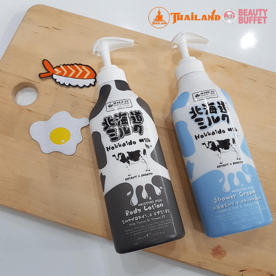 sữa tắm dưỡng ẩm và làm mịn da Hokkaido Made In Nature