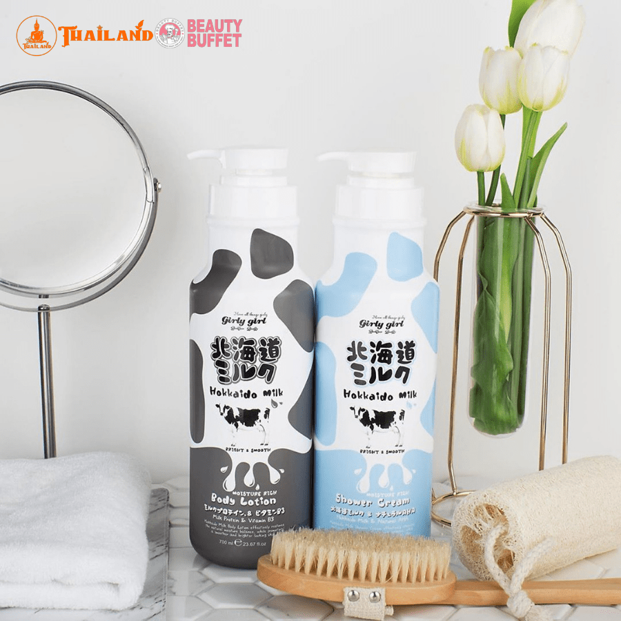 sữa tắm dưỡng ẩm và sáng mịn da Girly Hokkaido