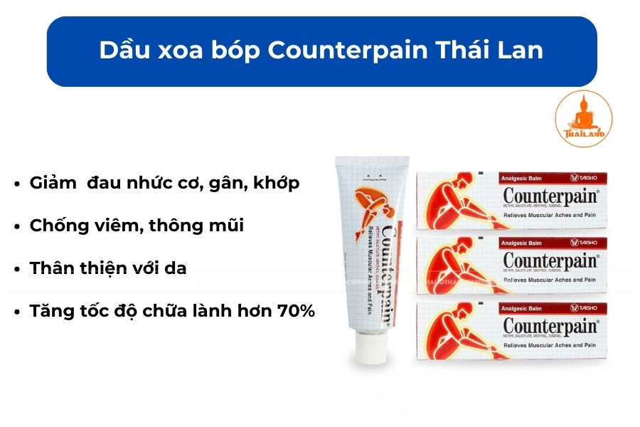 Dầu xoa bóp Counterpain Thái Lan
