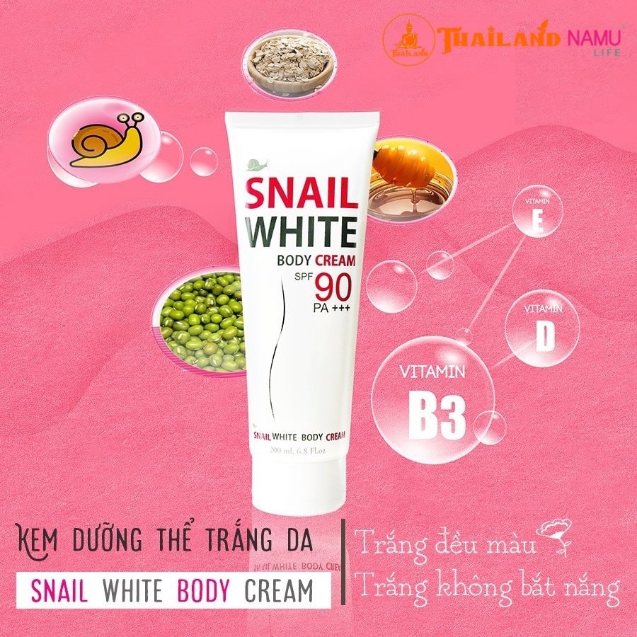 kem dưỡng trắng da toàn thân Snail White Body Cream 