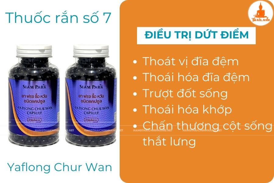 Thuốc rắn số 7 Ya Flong Chur Wan Thái Lan