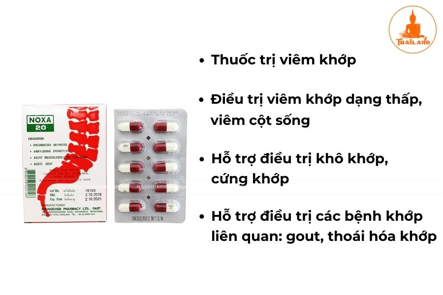 Thuốc trị viêm khớp Noxa 20 Thái Lan