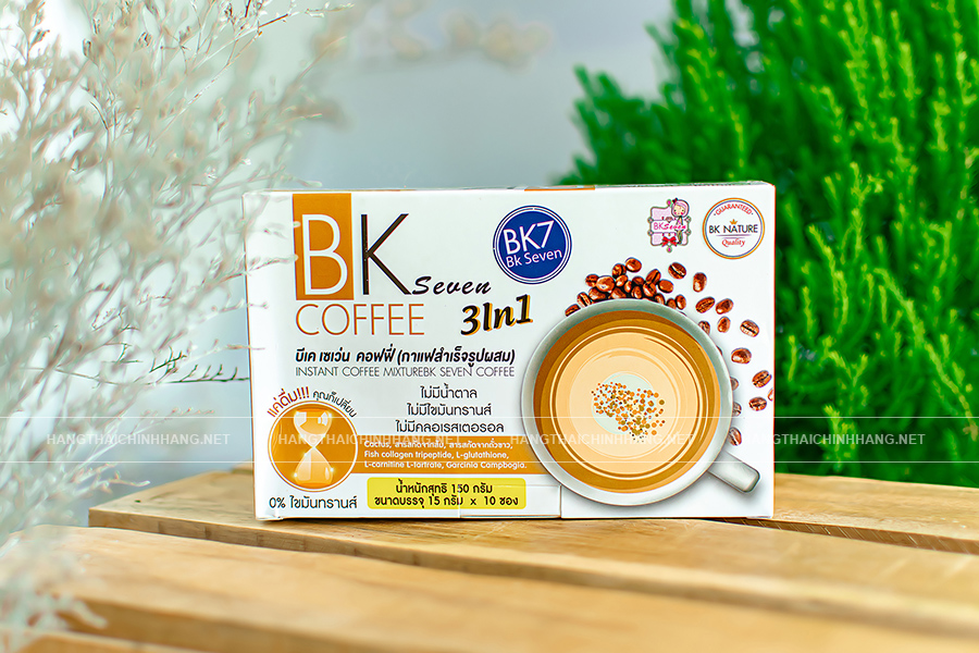 Thành phần cà phê giảm cân BK Seven Coffee 3in1 Thái Lan