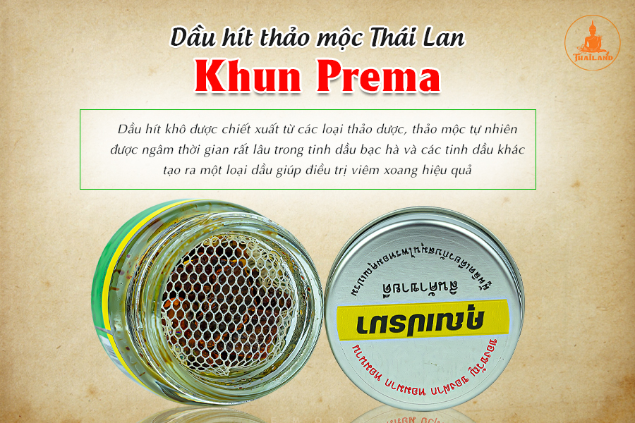 Công dụng của dầu hít thảo mộc Thái Lan Khun Prema