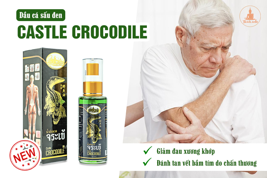 Công dụng tuyệt vời của dầu cá sấu đen Crocodile Oil Thái Lan