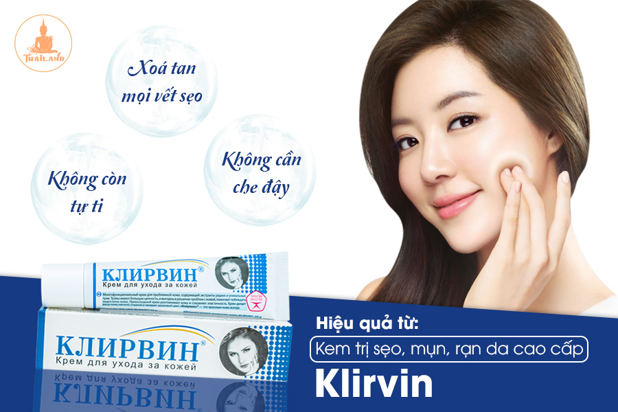 Công dụng của kem trị sẹo và thâm Klirvin (Nga)