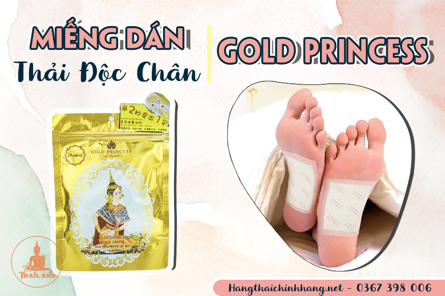 Công dụng miếng dán thải độc Thái Lan Gold Princess