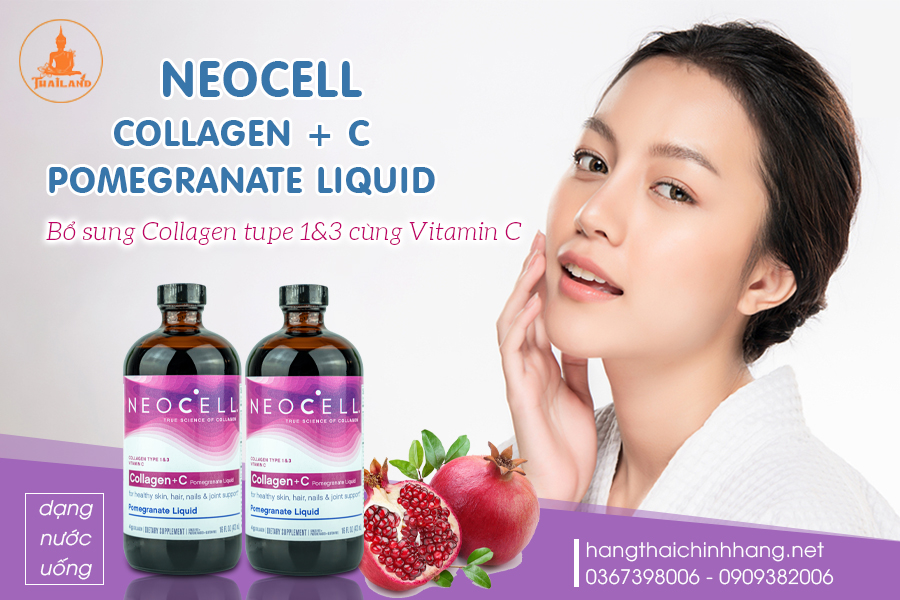 Công dụng của Neocell Collagen + C - Collagen nước chiết xuất từ quả lựu