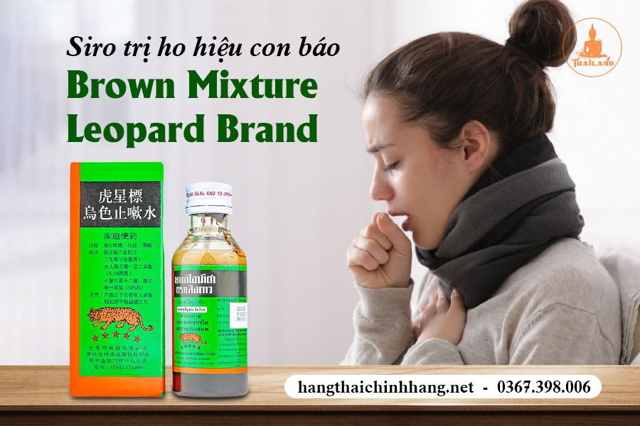 Công dụng siro ho Leopard Brand Brown Thái Lan