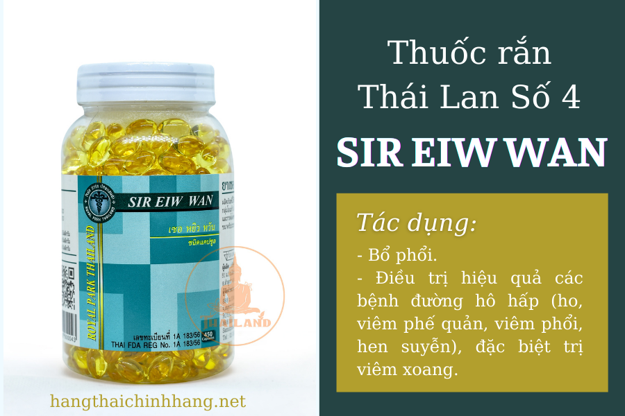Thuốc rắn số 4 Thái Lan Sir Eiw Wan