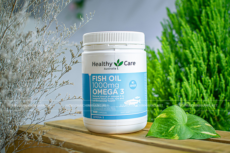 Thành phần chính của viên uống dầu cá Omega-3 Healthy Care của Úc 1000mg 400 viên