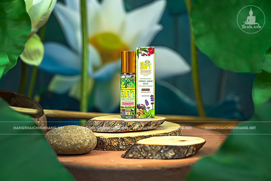 Cách sử dụng dầu lăn nóng thảo dược 20 vị Sita Brand Herbal Liquid Balm Thái Lan