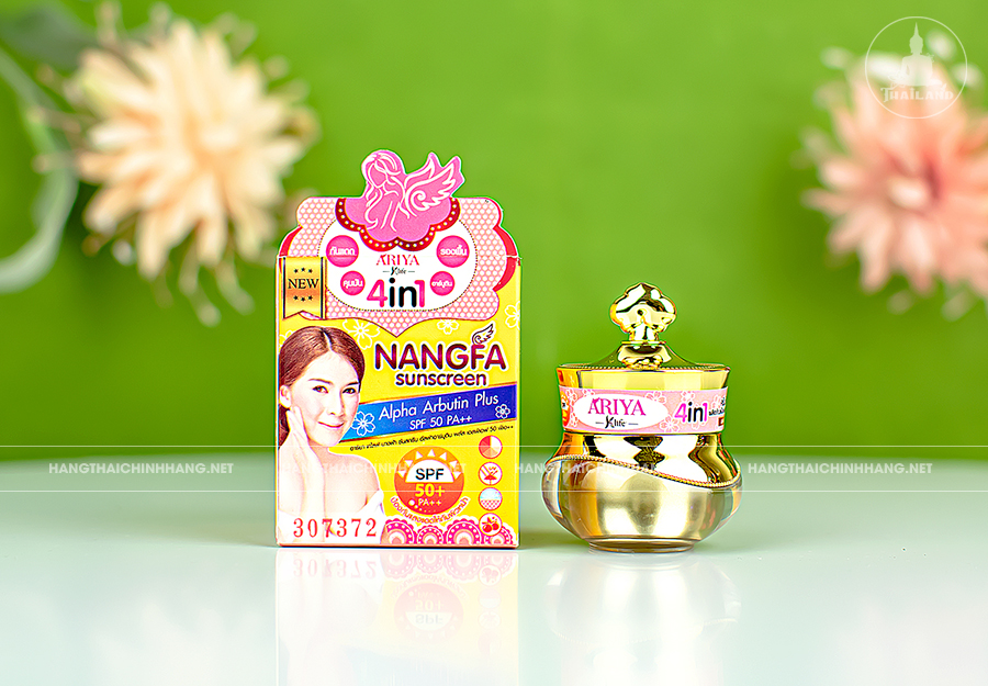 Thông tin kem chống nắng dưỡng da 4 trong 1 Nangfa Sunscreen