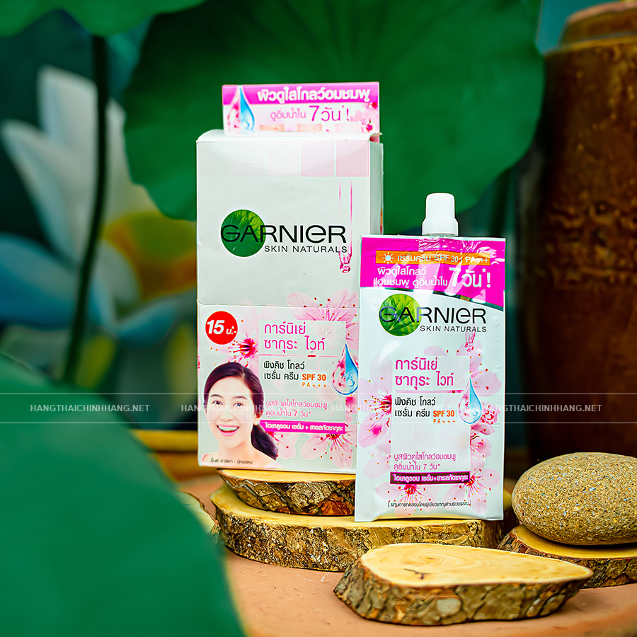Làm thế nào để mua kem dưỡng trắng da chống nắng Garnier Skin Naturals Sakura White SPF30 Thái Lan chính hãng?