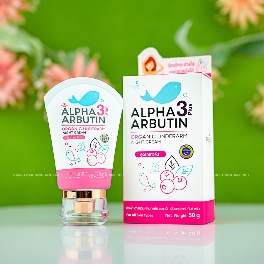 Cách sử dụng kem thâm nách Alpha Arbutin 3 Plus Organic Underarm Night Cream