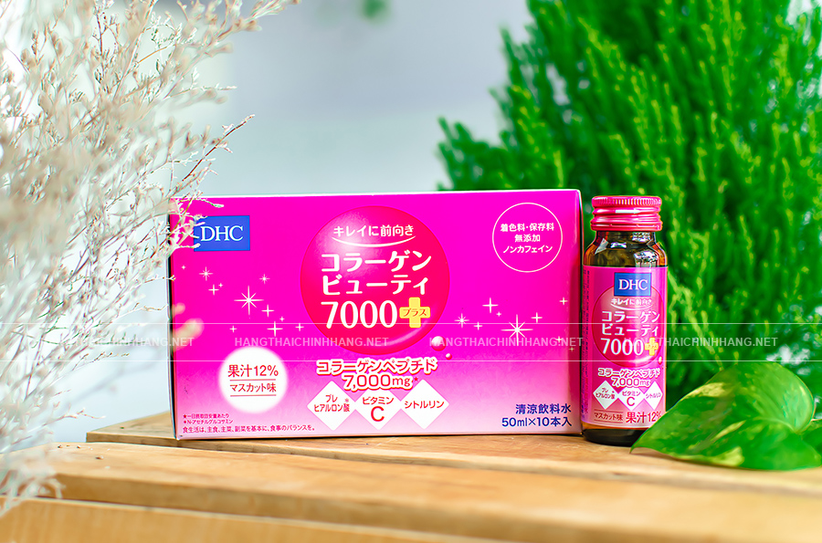 Thành phần trong nước uống đẹp da DHC Collagen Beauty 7000 Plus của Nhật
