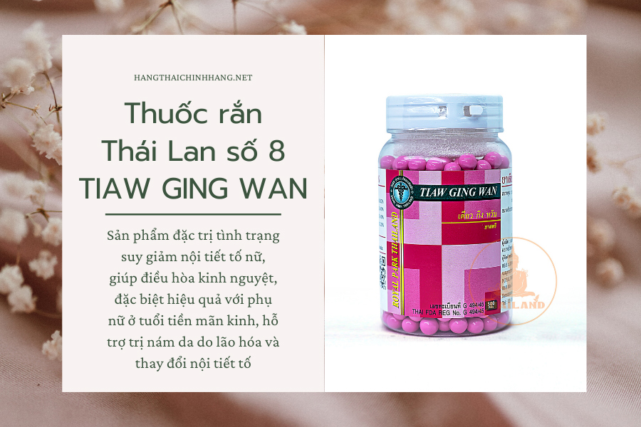 Công dụng của Thuốc rắn Tiaw Ging Wan