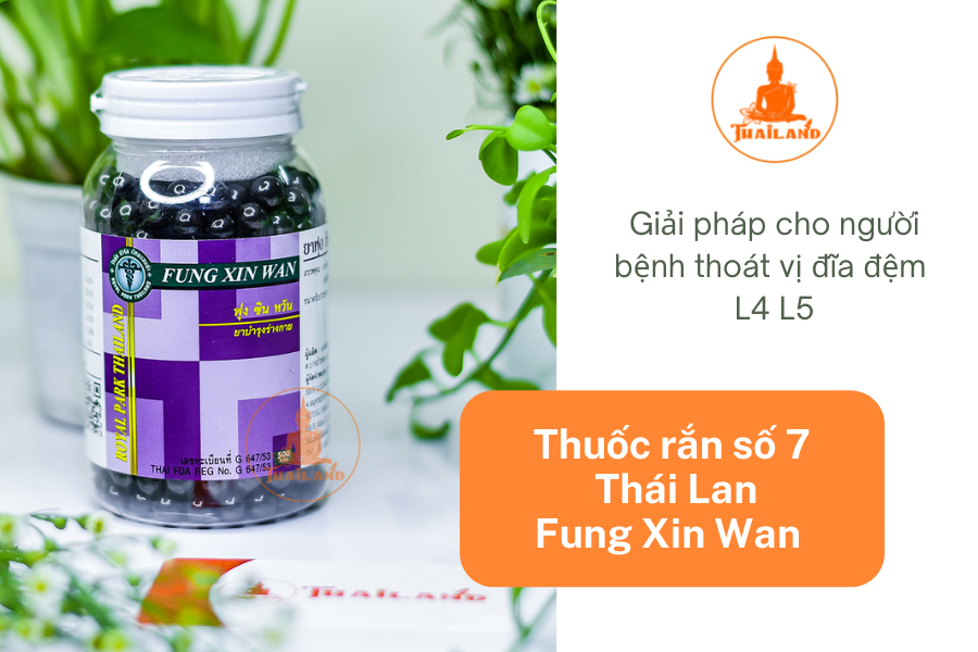 Thuốc rắn số 7 Thái Lan Fung Xin Wan - Điều trị thoát vị đĩa đệm hiệu quả