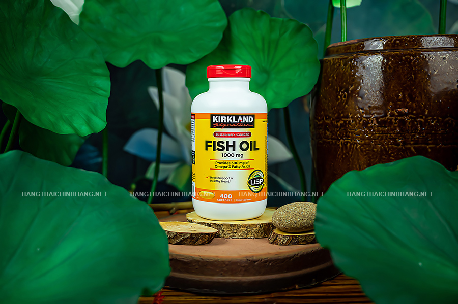 Mua viên uống dầu cá Omega 3 Fish Oil 1000mg Kirkland