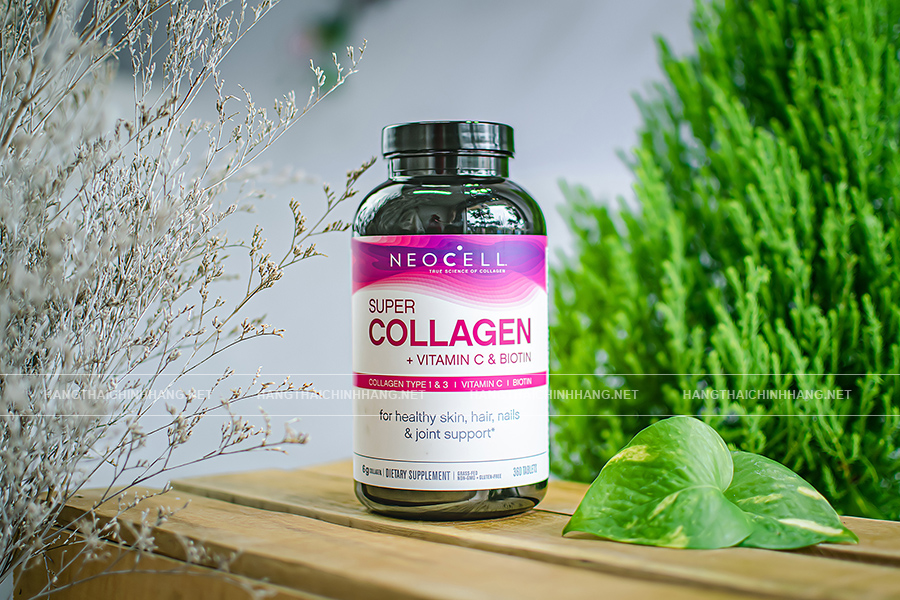 Thành phần trong viên uống đẹp da, tóc & móng Neocell Super Collagen + C with Biotin