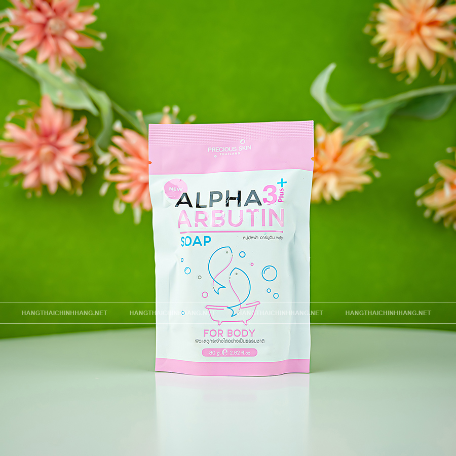 Công dụng soap xà phòng tắm trắng da body Alpha Arbutin 3+ Plus